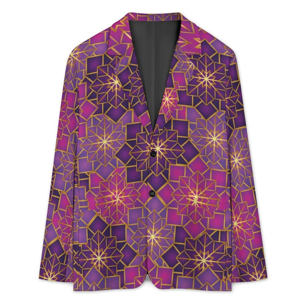 Men's Designer Blazer - All Over Print Style for Every Occasion - Shopzeedeey
