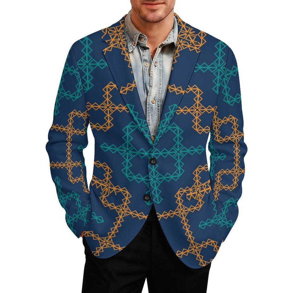 Men's Designer Blazer - All Over Print by InterestPrint® - Shopzeedeey