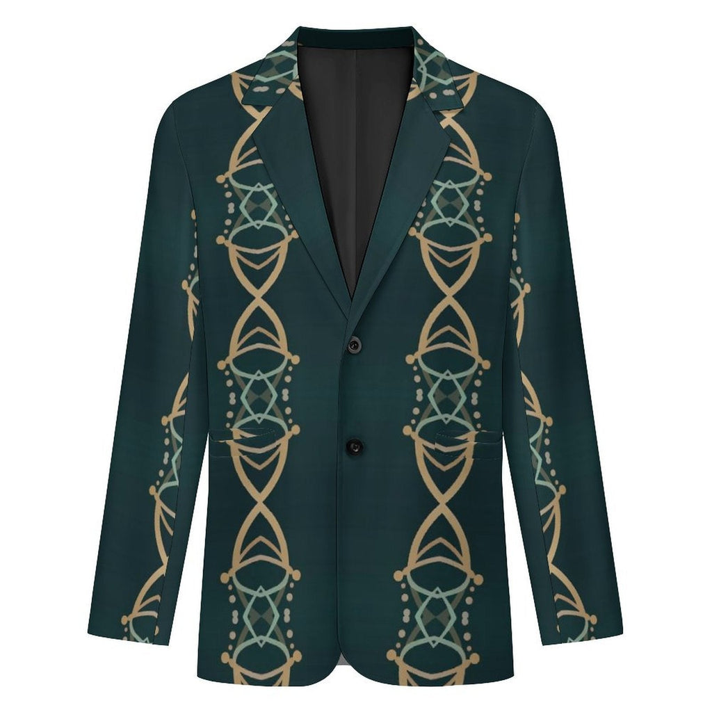Men's Designer Blazer - All Over Print for Stylish Elegance - Shopzeedeey