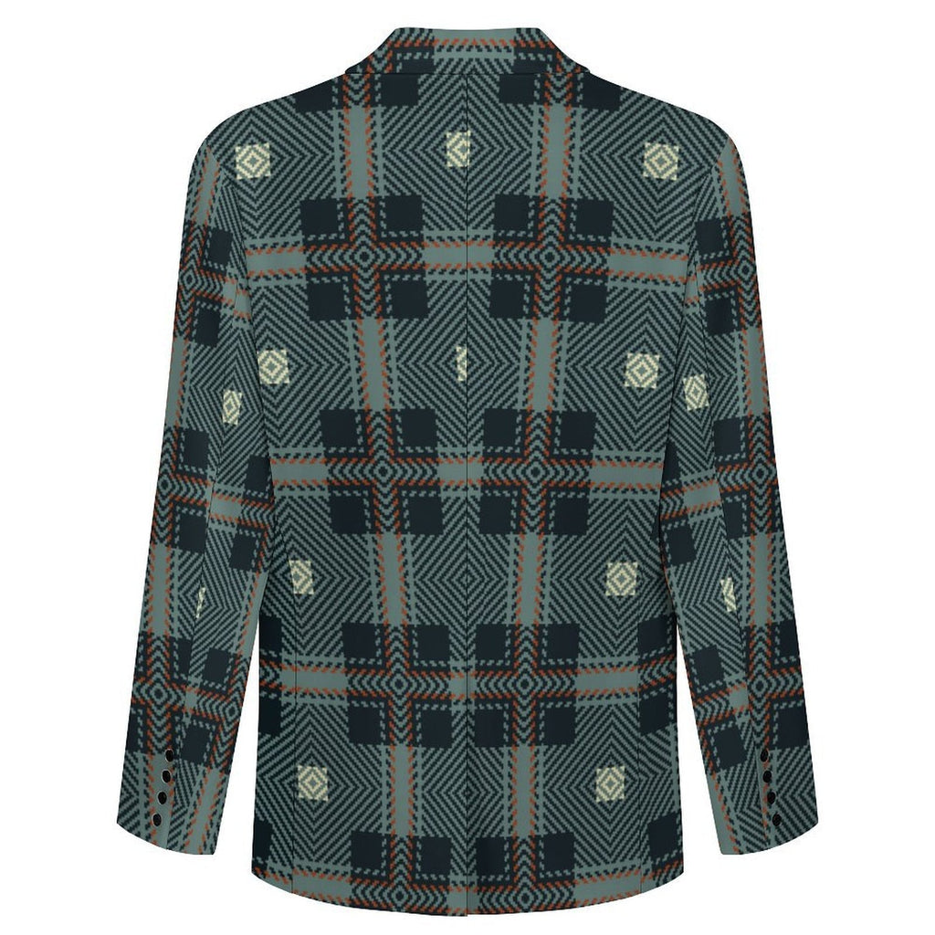Men's Designer Blazer - All Over Print Elegance - Shopzeedeey
