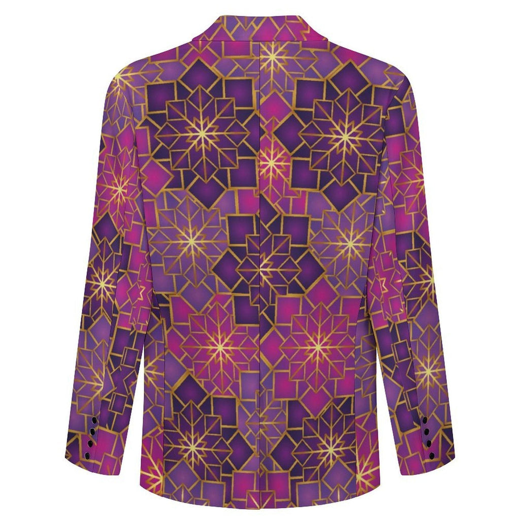 Men's Designer Blazer - All Over Print Style for Every Occasion - Shopzeedeey
