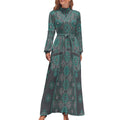 Elegant Long Sleeve High Neck Dress for Effortless Style - Shopzeedeey