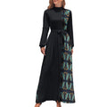 Long Sleeve High Neck Dress - Effortless Elegance for Any Occasion - Shopzeedeey