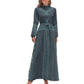 Elegant Long Sleeve High Neck Dress for Every Occasion - Shopzeedeey