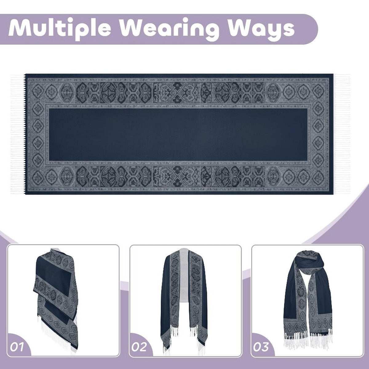 Scarf: Design Tassel Scarf for Charming Style - Shopzeedeey