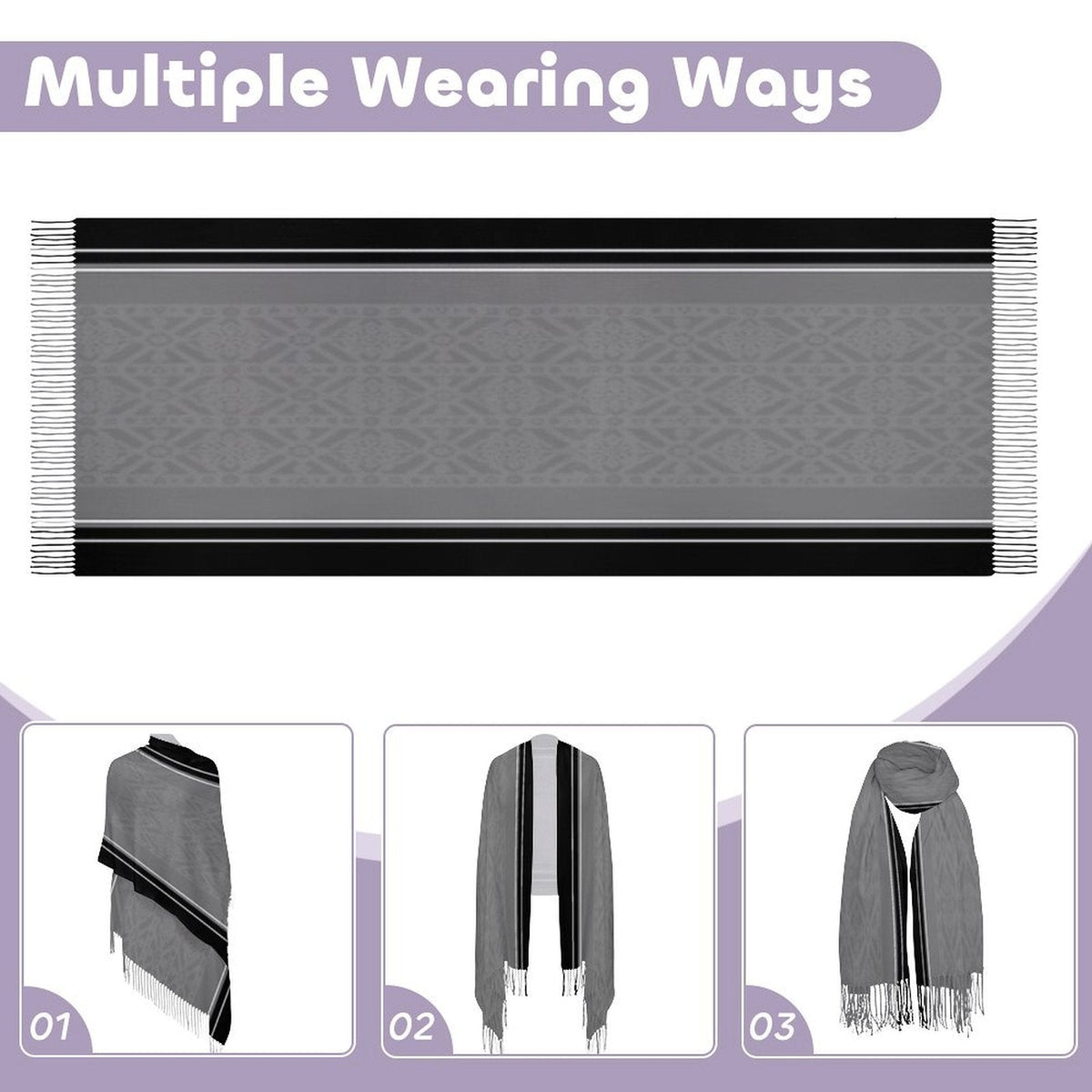 Scarf - Design Tassel Scarf for Stylish Comfort - Shopzeedeey