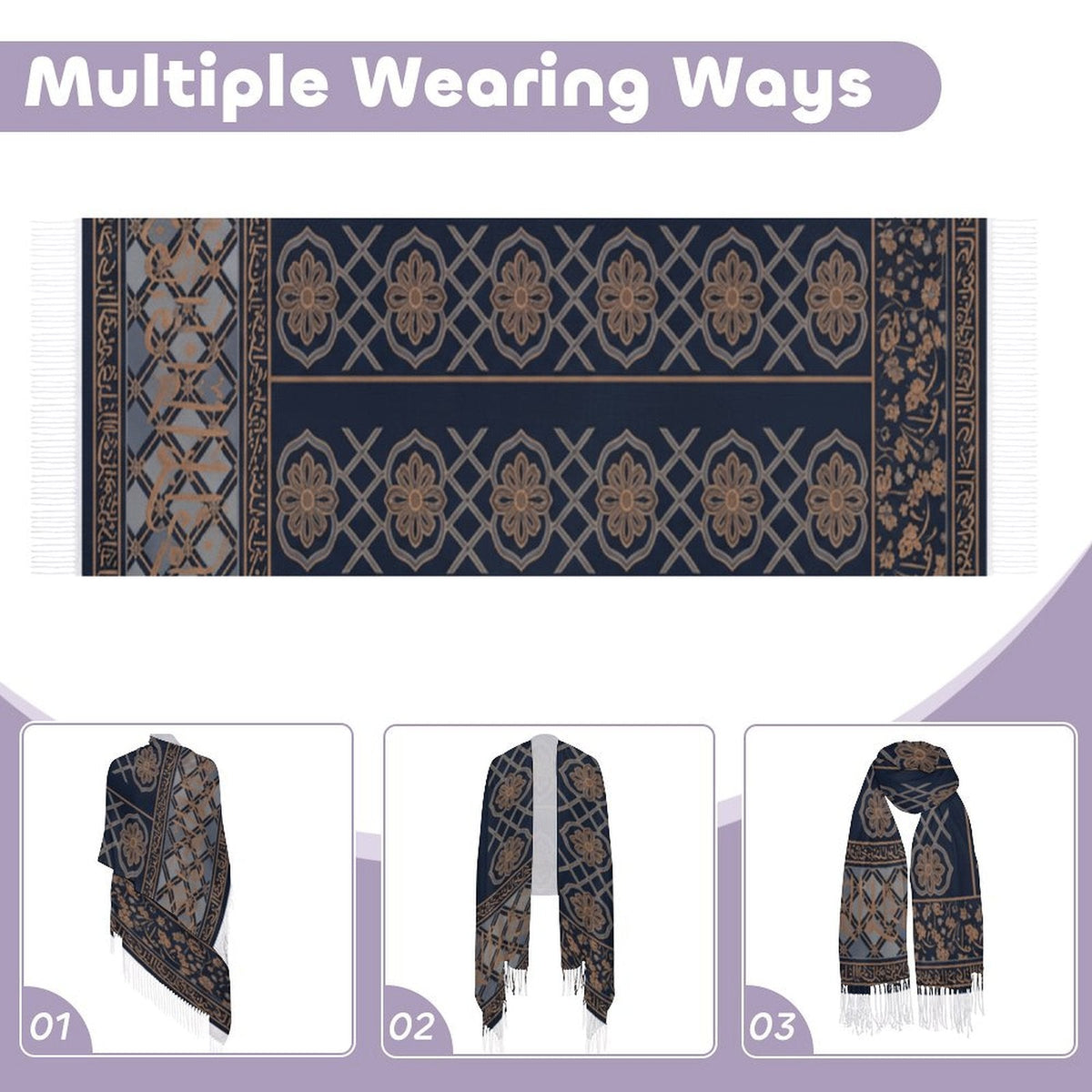 Stylish Design Tassel Scarf for Every Occasion - Shopzeedeey