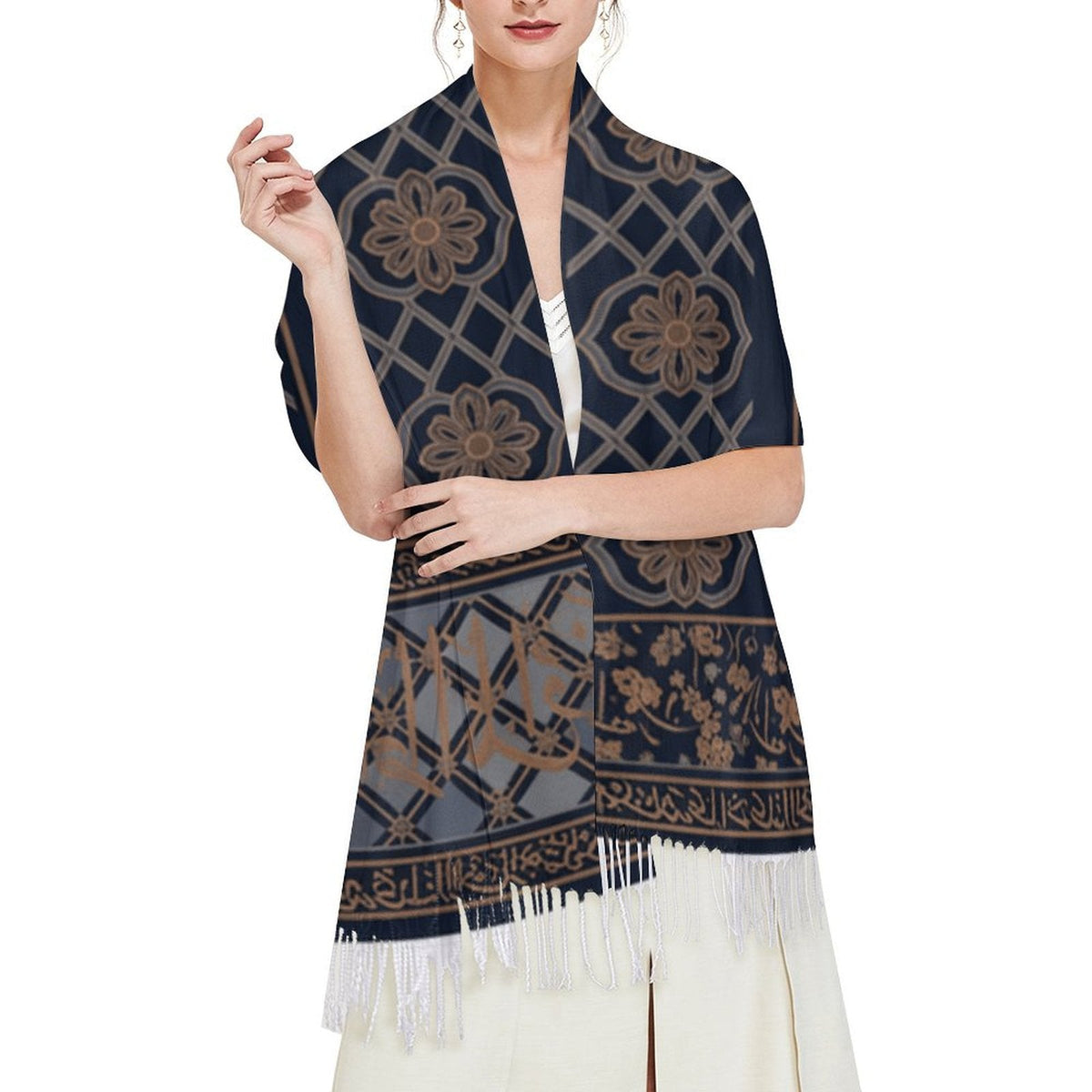 Stylish Design Tassel Scarf for Every Occasion - Shopzeedeey