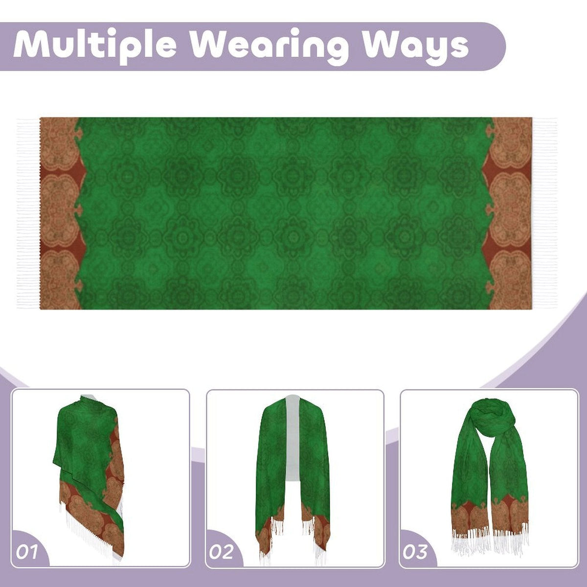 Scarf - Design Tassel Scarf for Effortless Style - Shopzeedeey