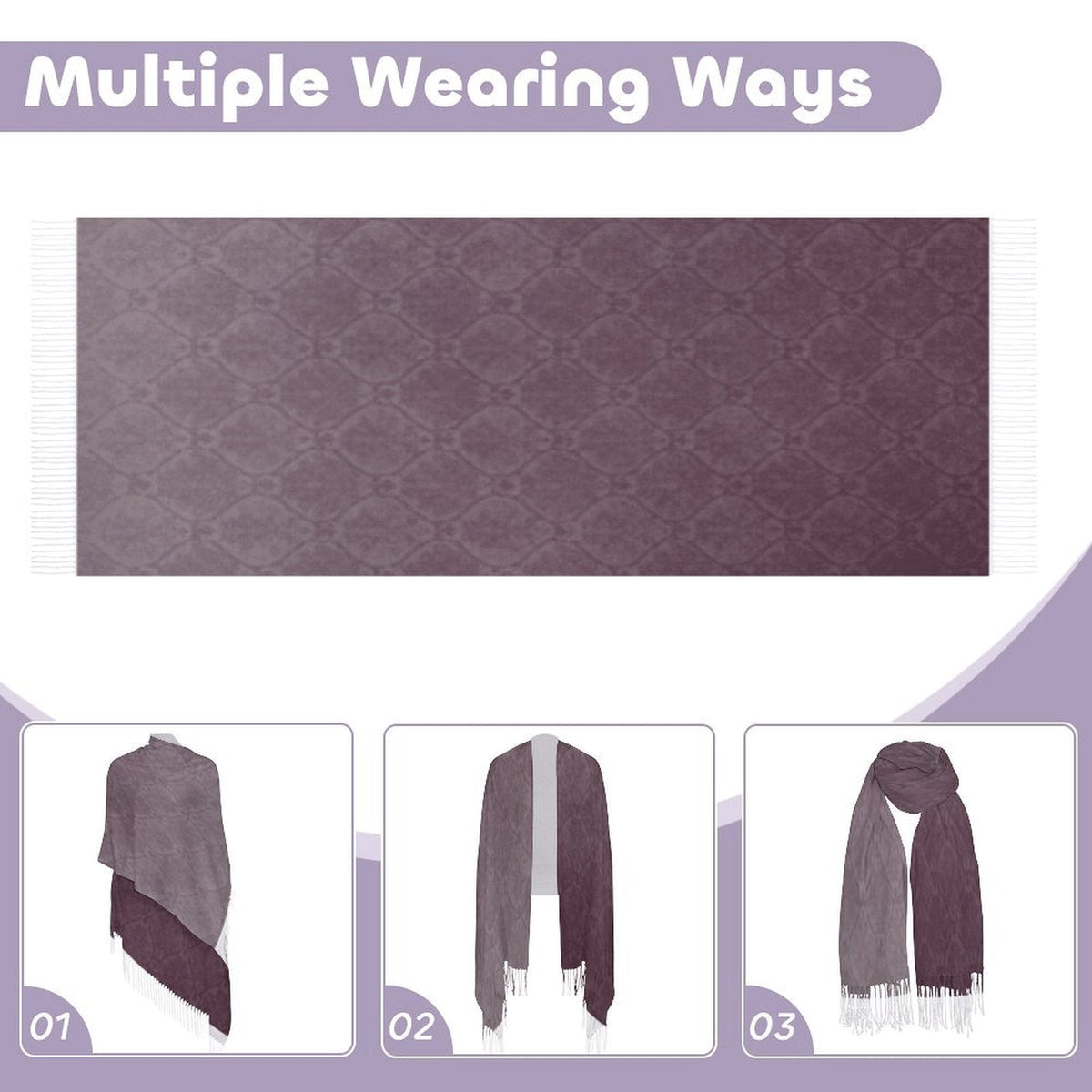 Stylish Design Tassel Scarf for Every Occasion - Shopzeedeey