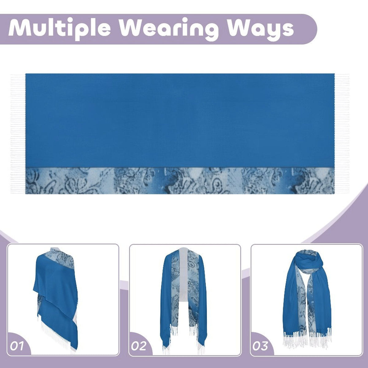 Stylish Design Tassel Scarf for Every Occasion - Shopzeedeey
