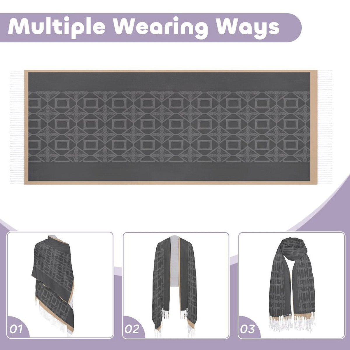Scarf: Design Tassel Scarf - Elevate Your Style - Shopzeedeey