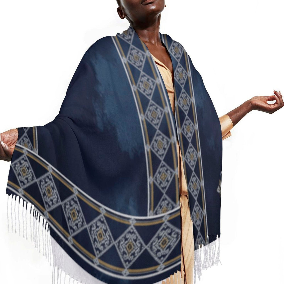 Stylish Design Tassel Scarf - Shopzeedeey