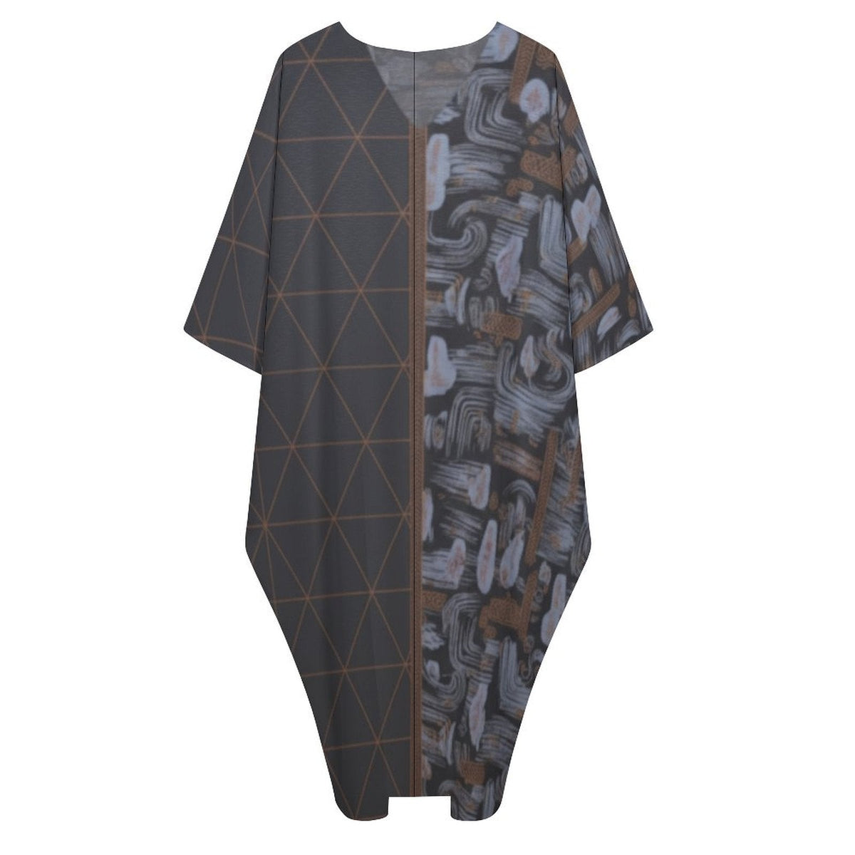 Kaftan Design V-Neck Dress – Effortless Elegance for Every Occasion - Shopzeedeey