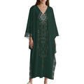 Kaftan Dress - Elegant V-Neck Design for Every Occasion - Shopzeedeey