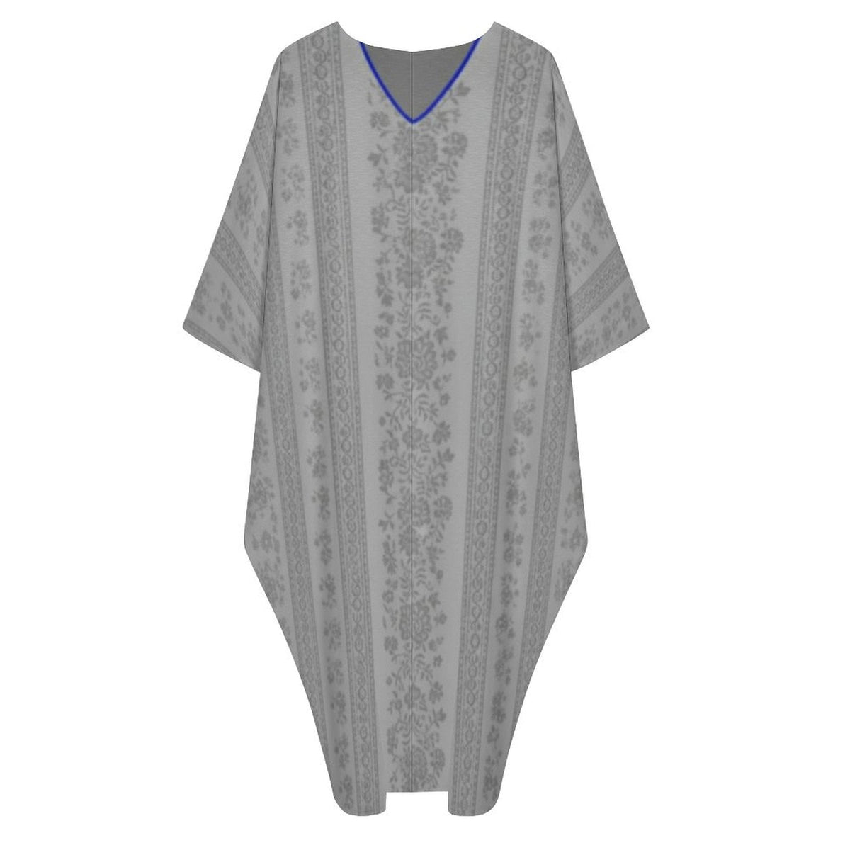 Kaftan V-Neck Design Dress - Effortless Style & Comfort - Shopzeedeey