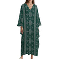 Kaftan V-Neck Dress - Comfortable & Stylish for Every Occasion - Shopzeedeey