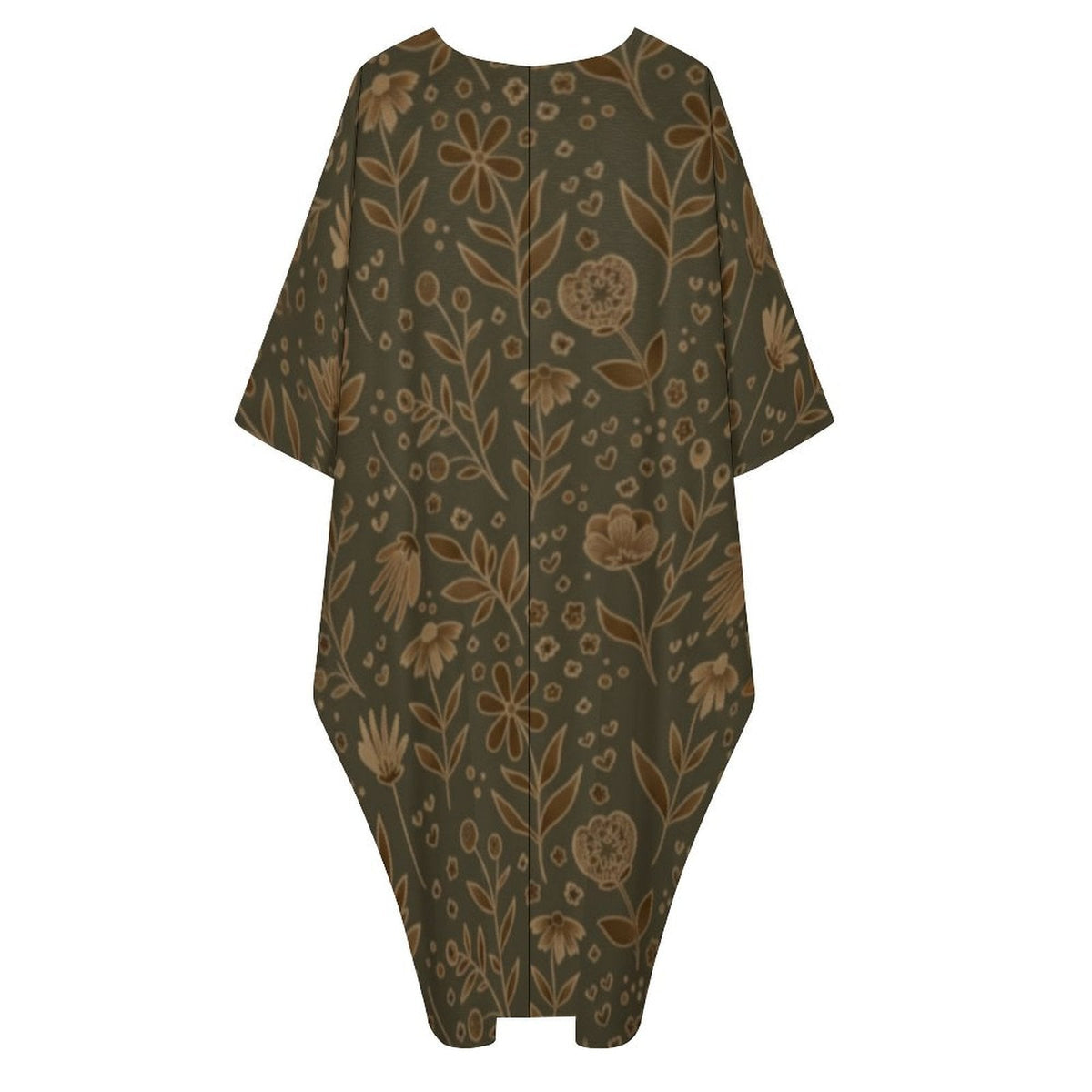 Stylish Kaftan Dress - Design V-Neck Comfort - Shopzeedeey