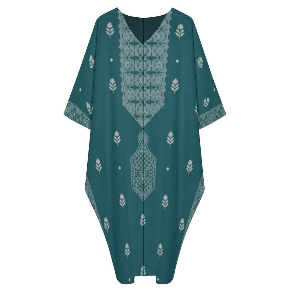 Stylish Kaftan - Design V-Neck Kaftan Dress for Ultimate Comfort - Shopzeedeey
