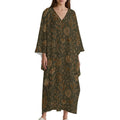 Stylish Kaftan Dress - Design V-Neck Comfort - Shopzeedeey