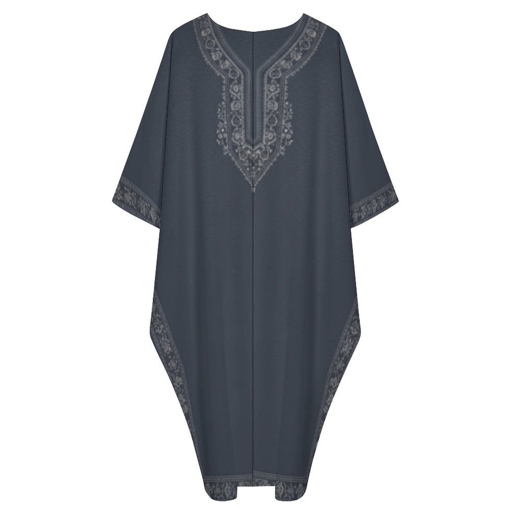 Kaftan V-Neck Dress – Effortless Chic for Every Occasion - Shopzeedeey