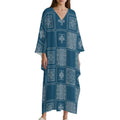 Kaftan V-Neck Design Dress for Effortless Style - Shopzeedeey