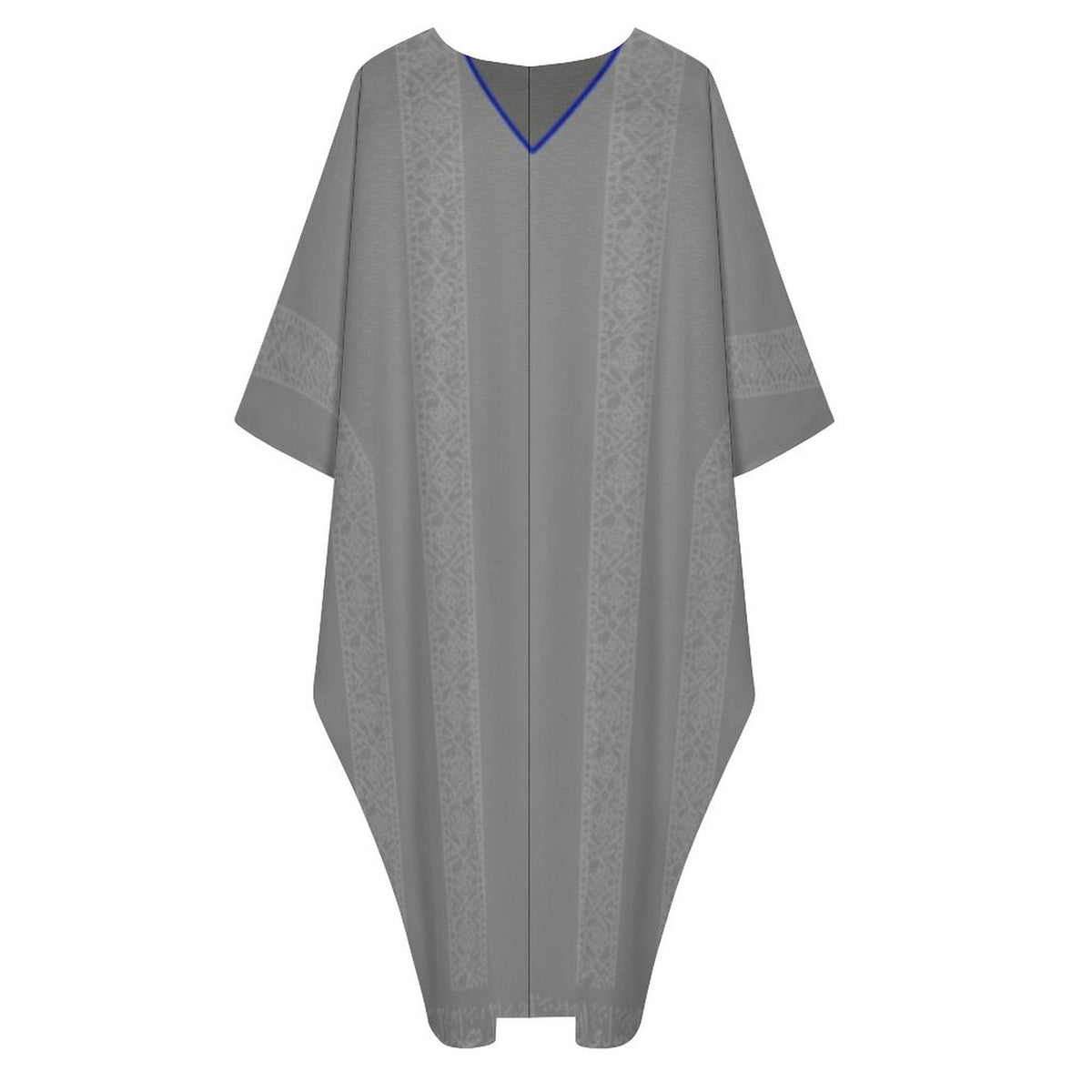 Kaftan Design V-Neck Dress - Elegance Meets Comfort - Shopzeedeey
