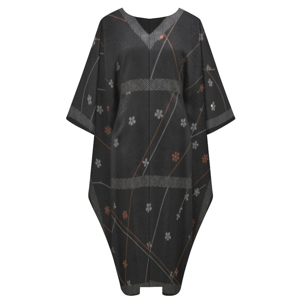 Kaftan V-Neck Dress: Elegant Comfort for Every Occasion - Shopzeedeey