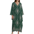 Kaftan V-Neck Dress - Stylish Comfort for Every Occasion - Shopzeedeey