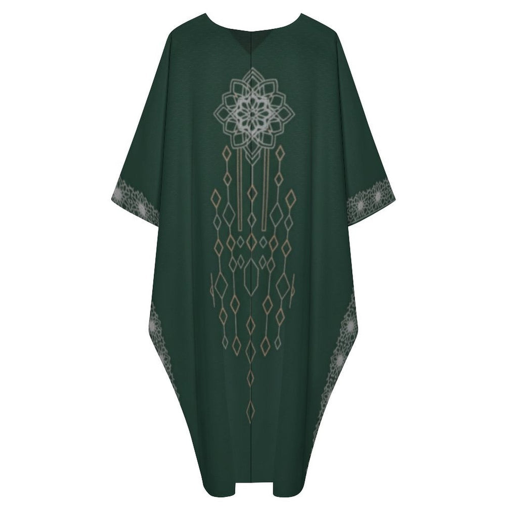Kaftan Dress - Elegant V-Neck Design for Every Occasion - Shopzeedeey