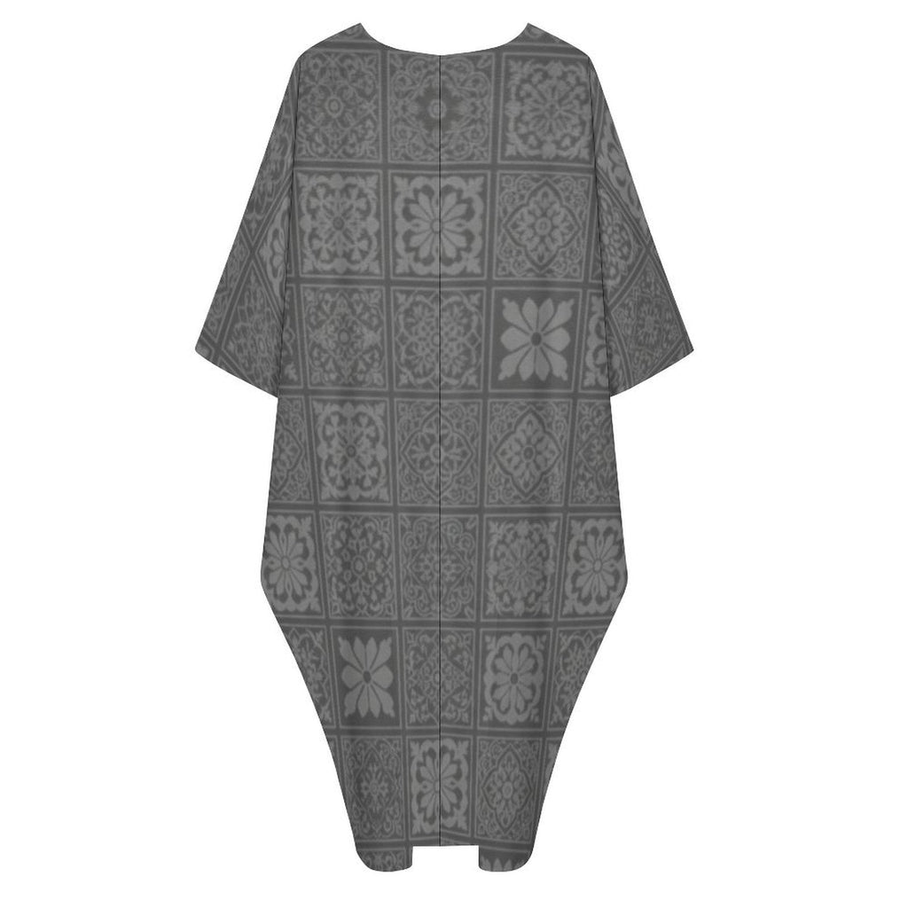 Kaftan - Elegant Design V-Neck Kaftan Dress for Every Occasion - Shopzeedeey