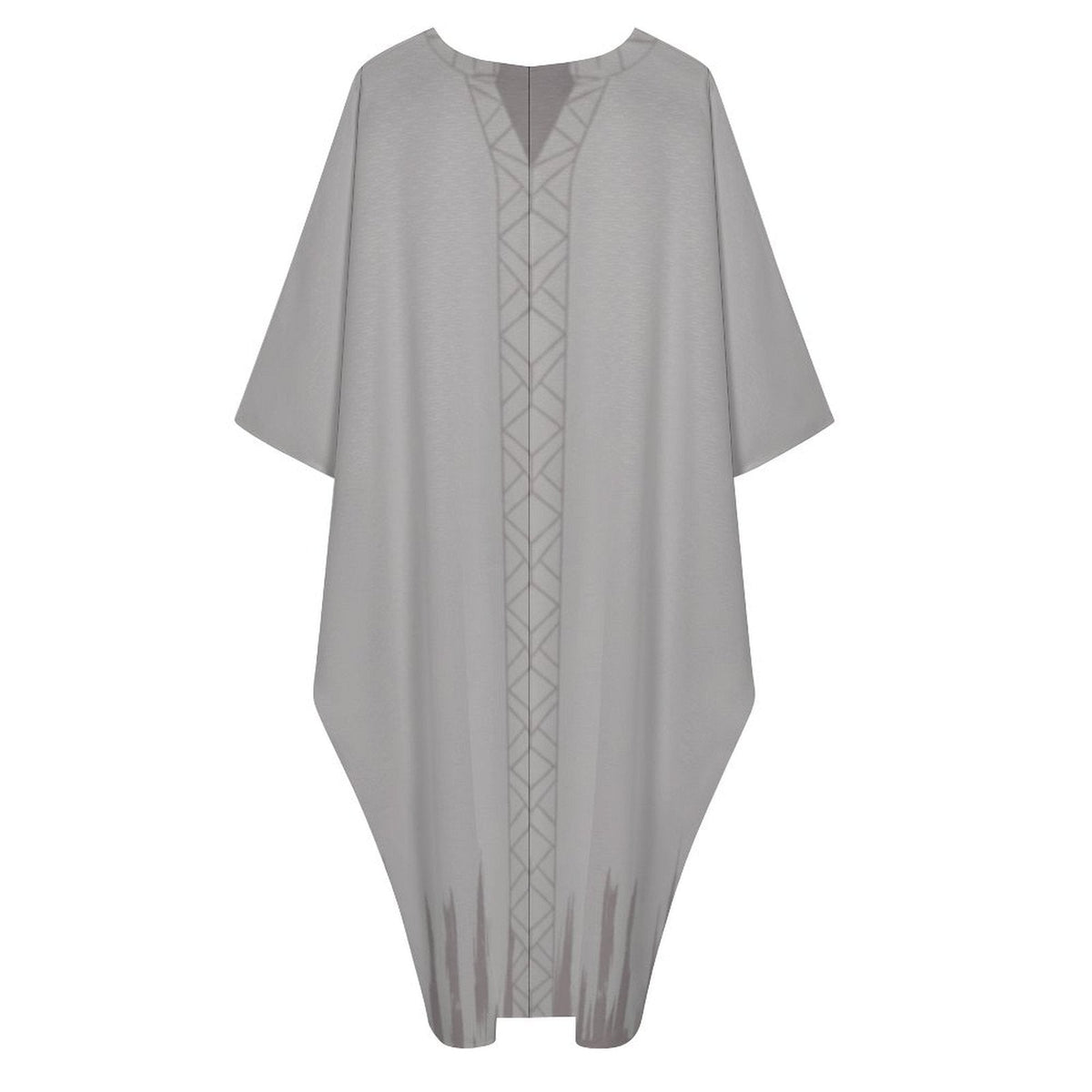 Kaftan Design V-Neck Dress for Effortless Style - Shopzeedeey