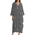 Kaftan - Elegant Design V-Neck Kaftan Dress for Every Occasion - Shopzeedeey
