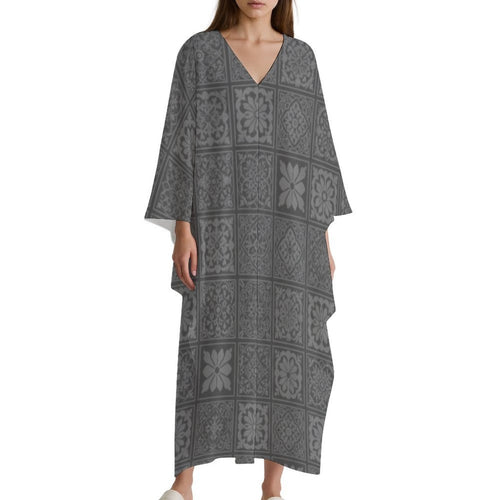 Kaftan - Elegant Design V-Neck Kaftan Dress for Every Occasion - Shopzeedeey