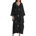 Kaftan Design V-Neck Dress: Embrace Elegance Anywhere - Shopzeedeey