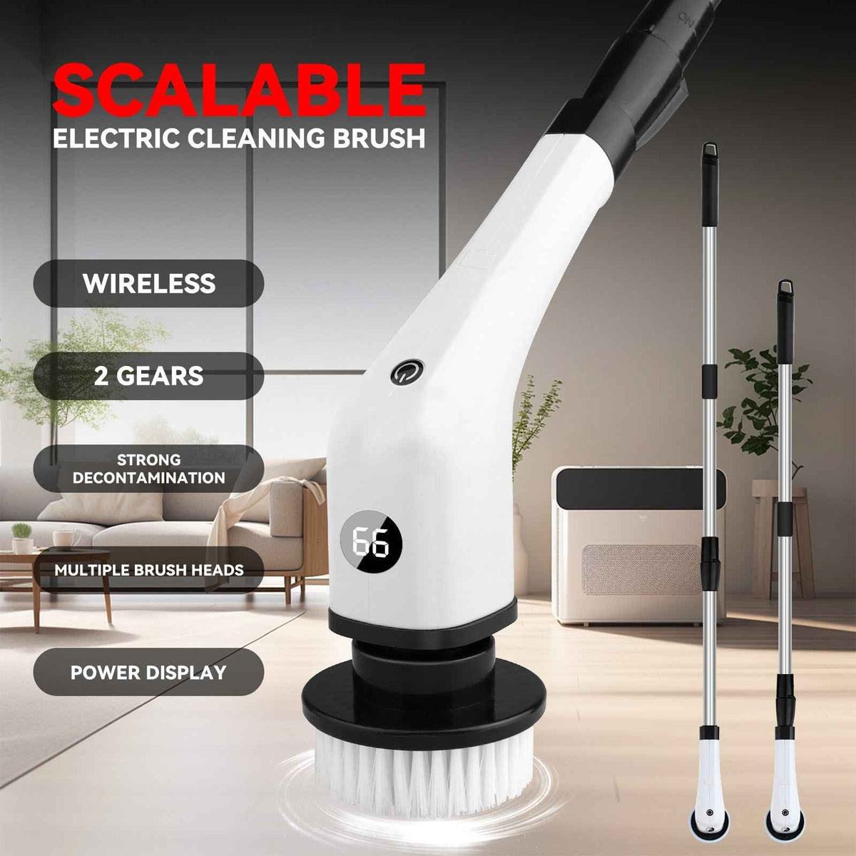 Motorised Brush - 7-in-1 Electric Cleaning Brush for Home - Shopzeedeey