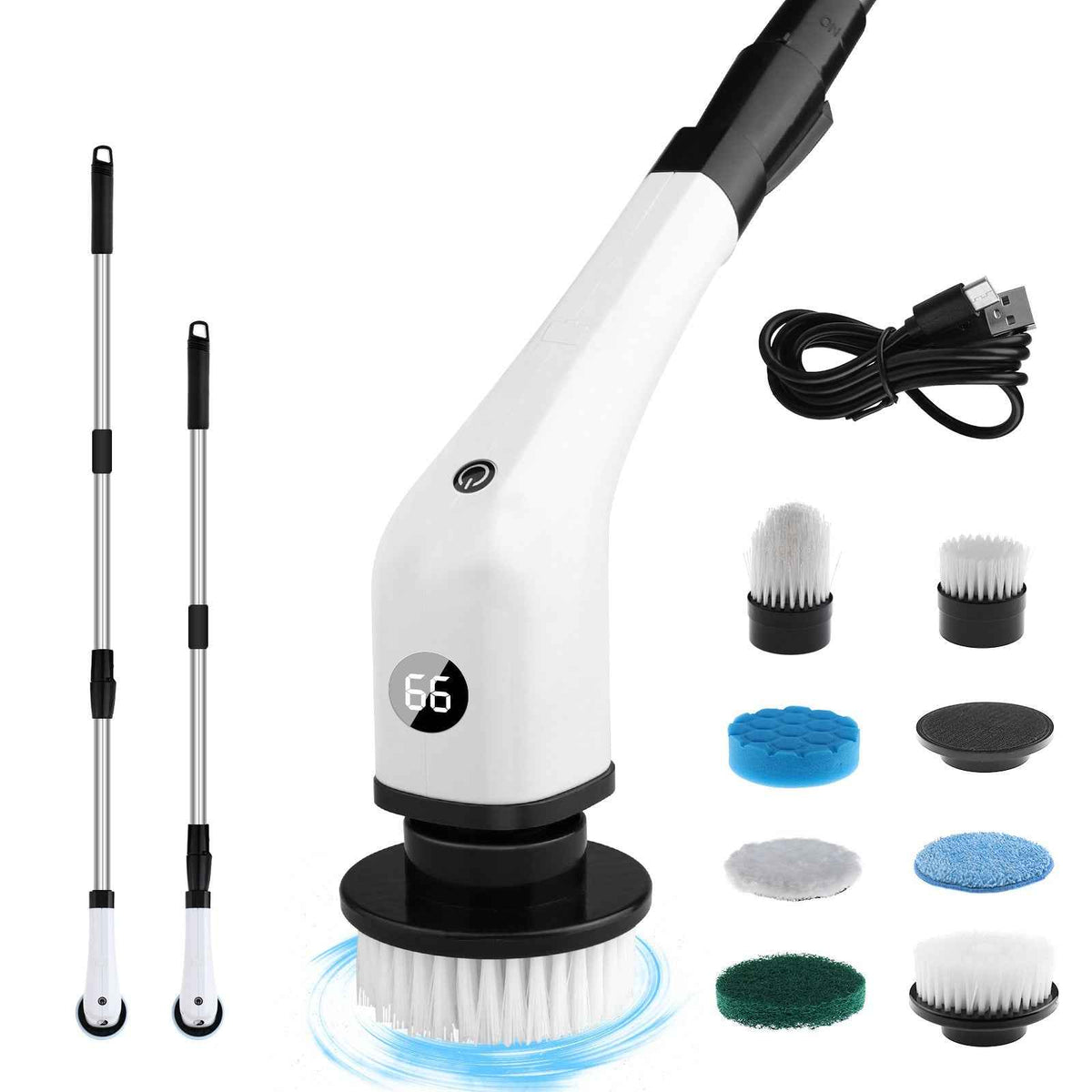 Motorised Brush - 7-in-1 Electric Cleaning Brush for Home - Shopzeedeey