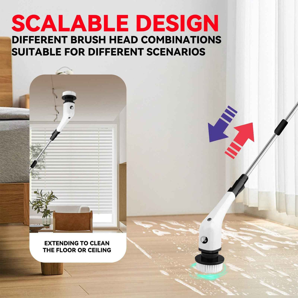 Motorised Brush - 7-in-1 Electric Cleaning Brush for Home - Shopzeedeey