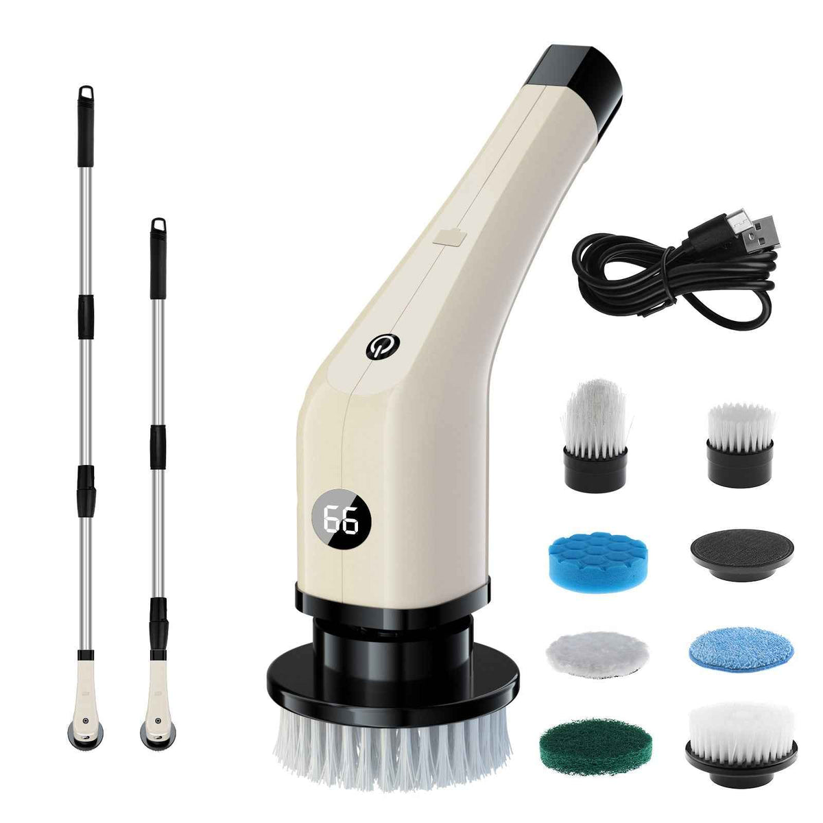 Motorised Brush - 7-in-1 Electric Cleaning Brush for Home - Shopzeedeey