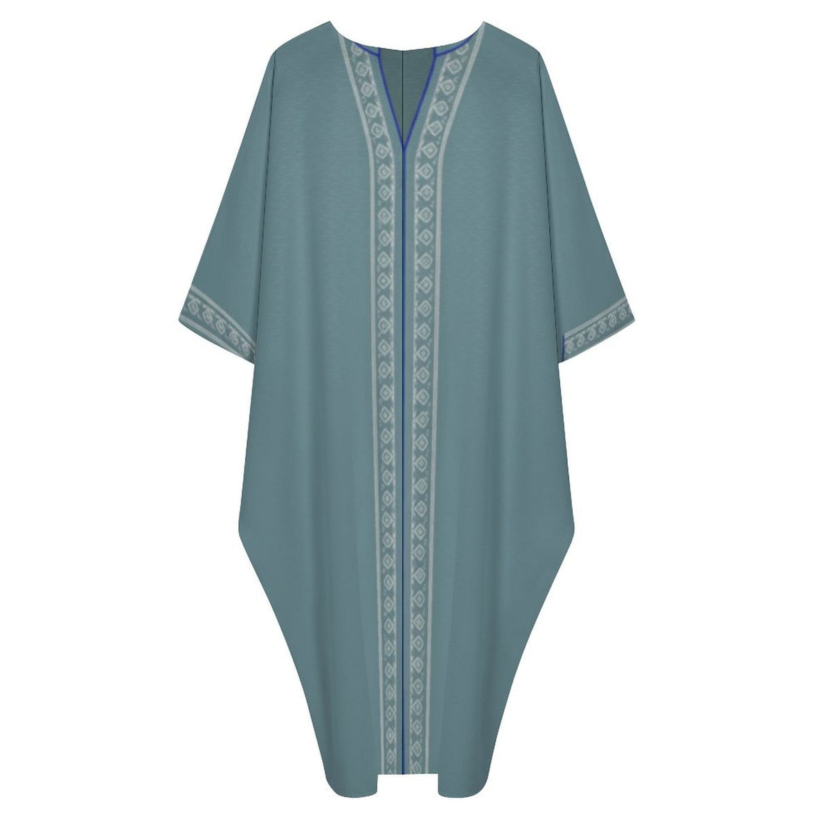 Kaftan V-Neck Dress - Comfort Meets Style - Shopzeedeey