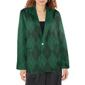 Women's Designer Blazer - Flannelgreen Women's Blazer (Model H64) - Shopzeedeey