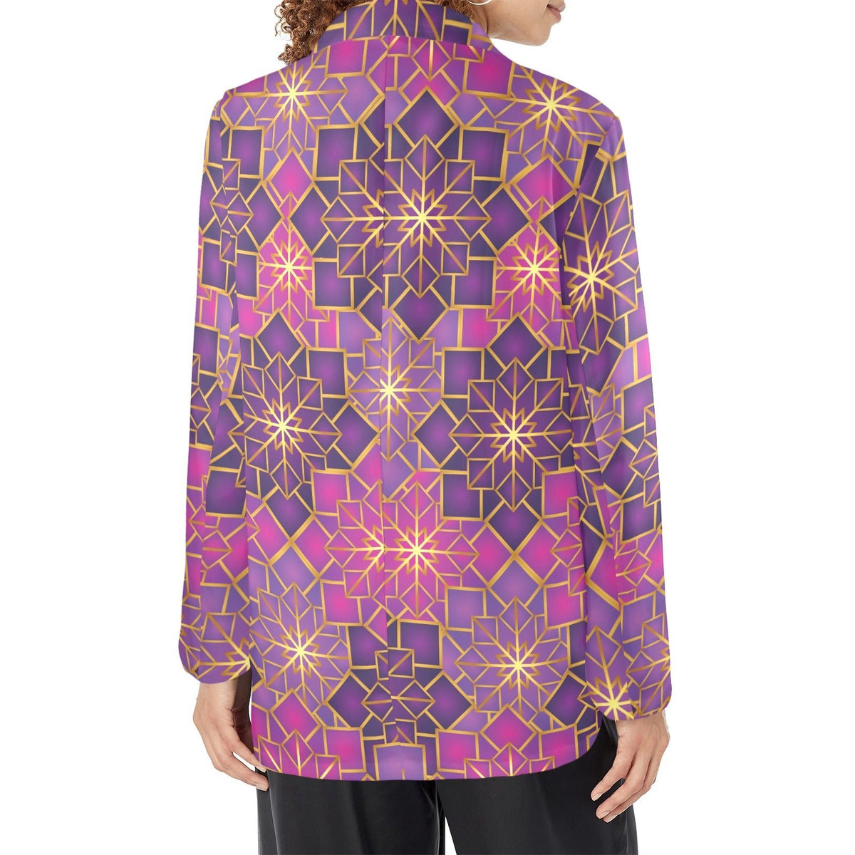 Ladies Designer Blazer - Purplebreeze Women’s Blazer (Model H64) - Shopzeedeey
