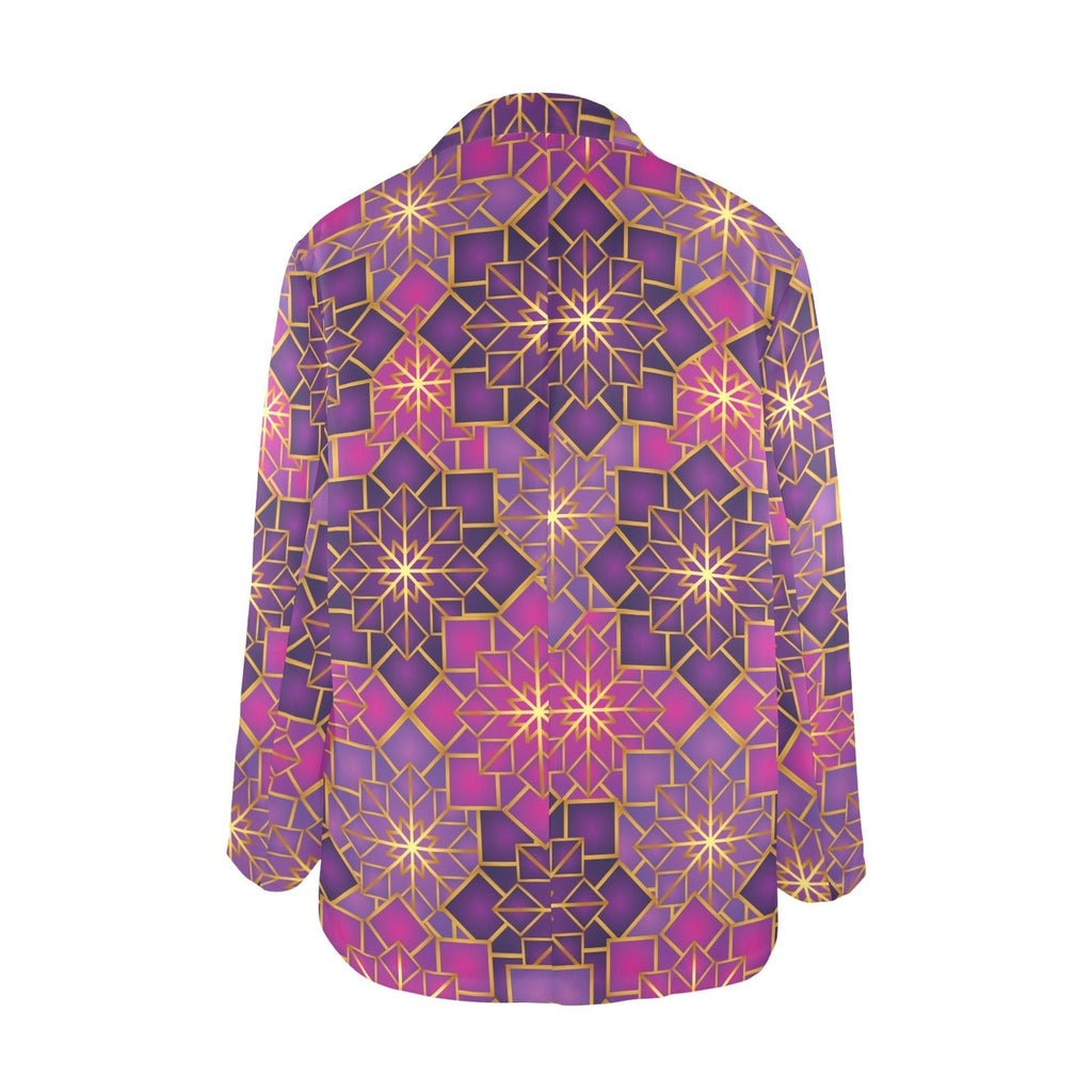 Ladies Designer Blazer - Purplebreeze Women’s Blazer (Model H64) - Shopzeedeey